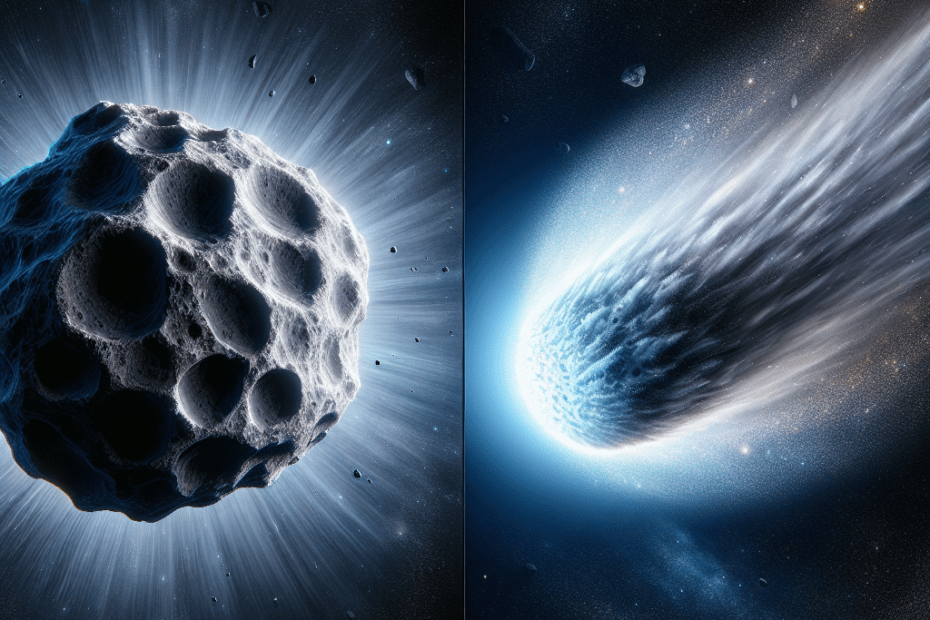 Vad ar skillnaden mellan en asteroid och en kometfile