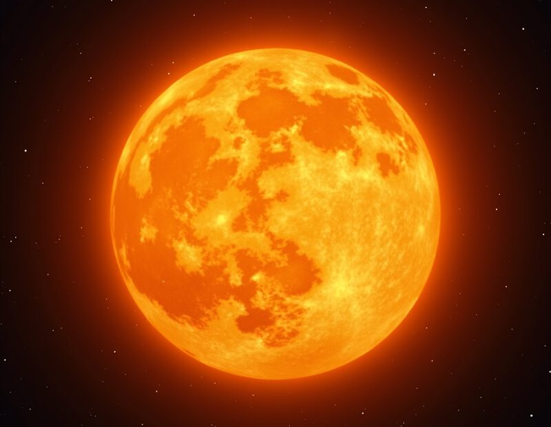 Solen som lysande stjärna sedd i rymden med mörk bakgrund