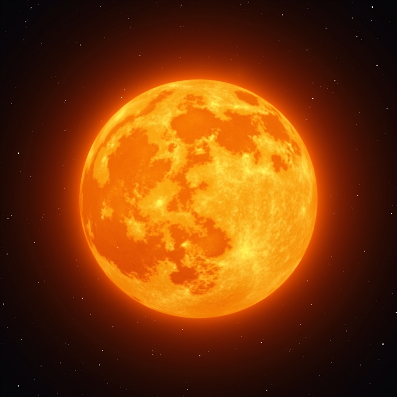 Solen som lysande stjärna sedd i rymden med mörk bakgrund