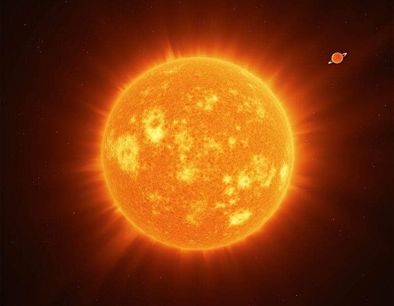 Vanliga misstag om solen – missförstånd och rätt svar 1 Illustration av solen med markerade vanliga missförstånd om storlek och observation