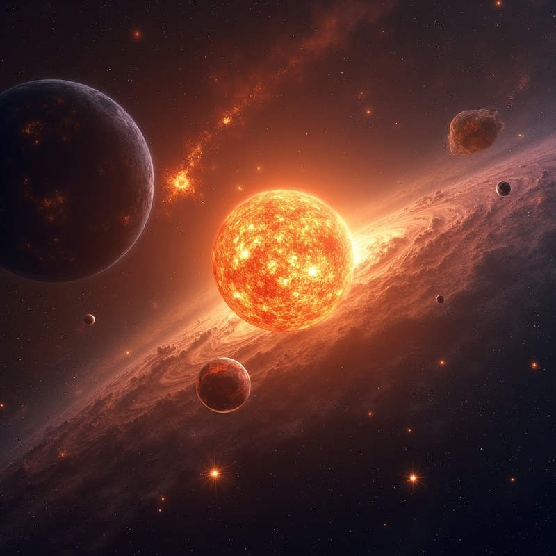 Hem 5 En stjärnas livscykel från nebulosa till supernova i rymden