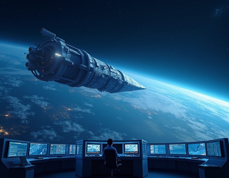 Vanliga misstag om ESA nyheter – så tolkar du rätt 1 Illustration av europeisk rymdsond och jordnära nyhetsgrafik i rymdmiljö