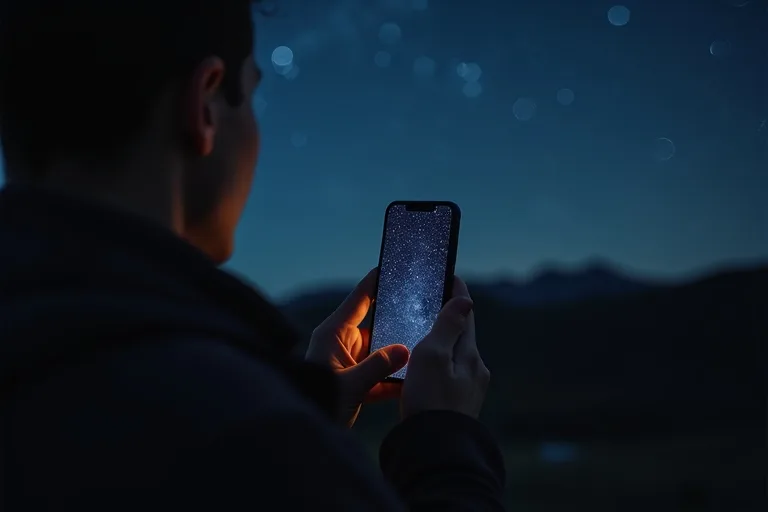 Astronomiapp i mörkret