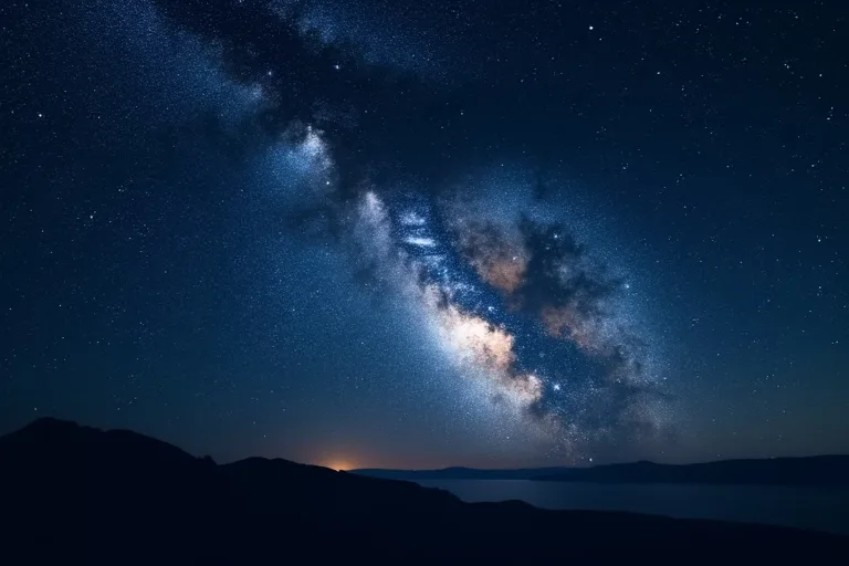 Vanliga missförstånd om Vintergatan 4 Mörk stjärnhimmel där Vintergatans band framträder tydligt som en del av galaxen