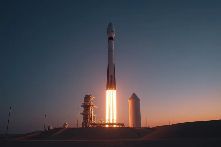 Hur SpaceX Starship påverkar astronomi och rymdnyheter 3 SpaceX Starship och kvällshimlen med tydlig rymdnyhetskänsla och stilla observatorium i siluett