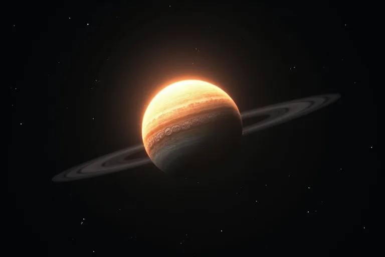 Närbild av Merkurius i en lugn astronomisk illustration