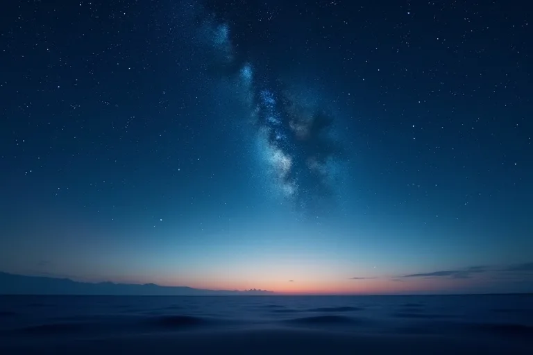 Hur hänger universum ihop med det du ser på himlen? 2 Nybörjare som tittar mot en mörk himmel med synliga stjärnbilder och en svag ljusstrimma