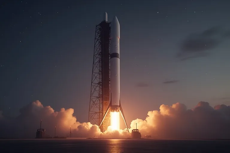 SpaceX Starship just nu: läget, bakgrunden och nästa steg 2 Starship och uppskjutningstornet i en realistisk redaktionell miljö