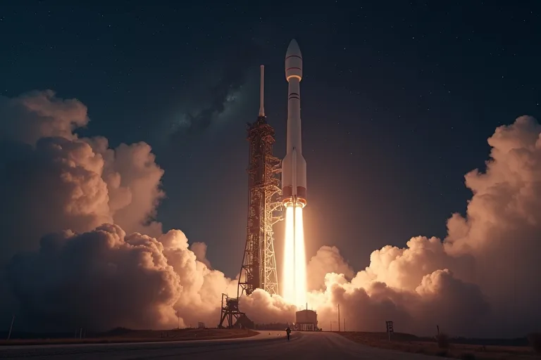 Vad betyder SpaceX Starship för nybörjare som följer rymdnyheter? 4 SpaceX Starship i ett realistiskt nyhetsfoto med mörk himmelsmiljö