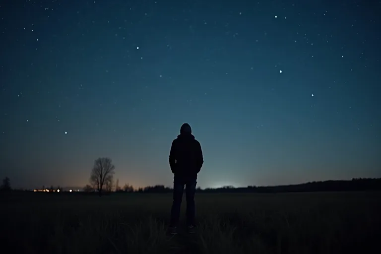 Nybörjare som jämför himmel och väder inför en observationskväll vid svensk landsbygd