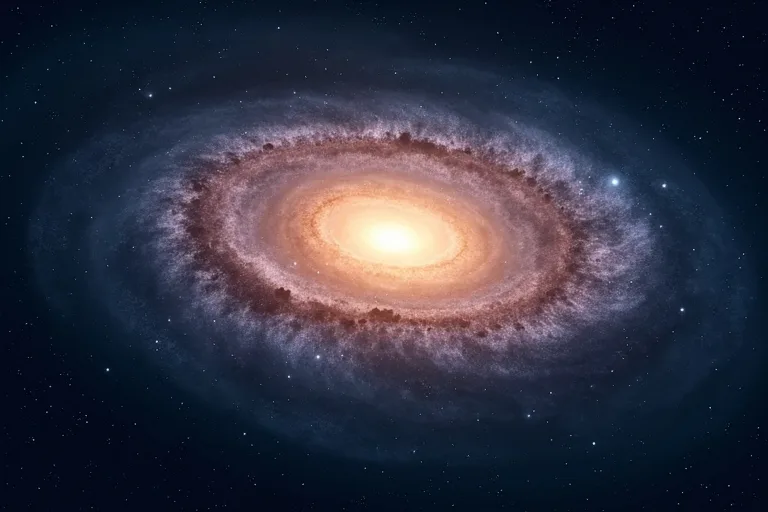 Vad är galaxer? En enkel förklaring för nybörjare 2 Spiralgalax mot mörk rymdbakgrund med tydlig ljus kärna