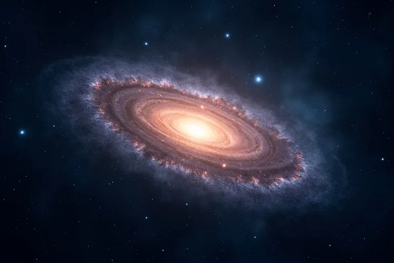 Galaxer för nybörjare: vanliga frågor och tydliga svar 4 Detaljerad spiralgalax mot mörk stjärnhimmel med mjuk kosmisk bakgrund