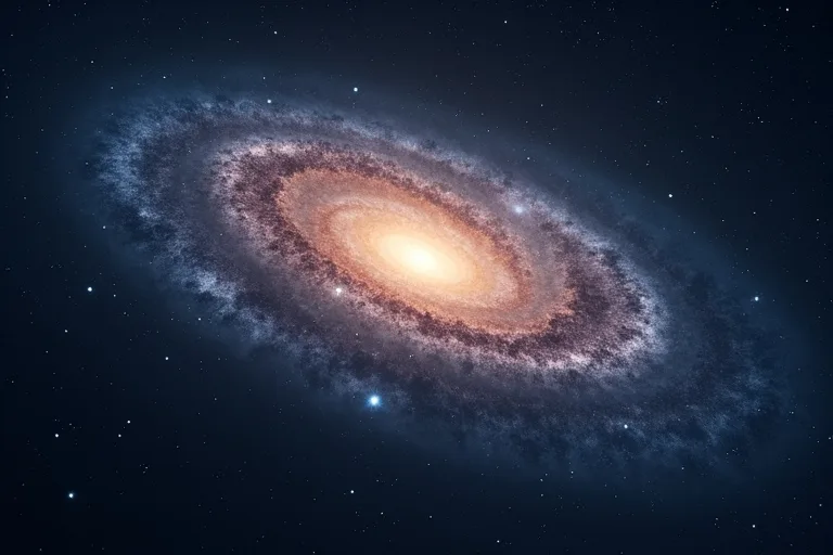 Vanliga missförstånd om galaxer – så fungerar de egentligen 3 Mörk himmel med en svag galaxliknande ljusfläck och spridda stjärnor
