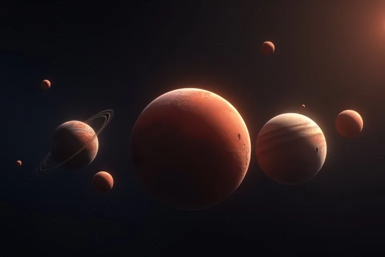 Mars i jämförelse med andra inre planeter i solsystemet