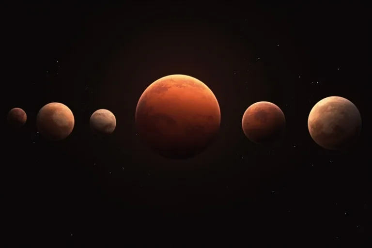 Så fungerar Mars i solsystemet 1 Mars som den fjärde planeten från solen i en enkel solsystemsvy