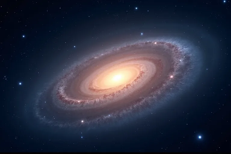 Så fungerar galaxer – enkelt förklarat för nybörjare 2 Spiralgalax med ljus kärna och tydliga armar