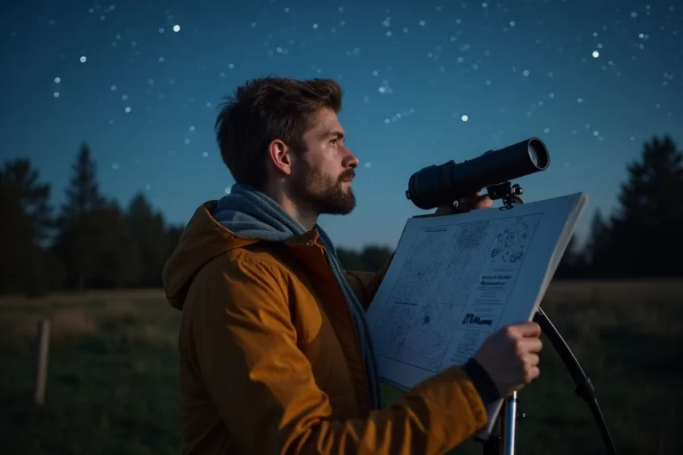 Enkel guide till stjärnbilder för nybörjare 4 Nybörjare som förbereder en lugn observationskväll med enkel utrustning