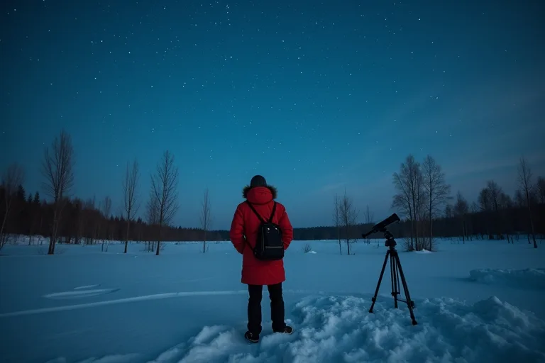 Så hittar du Orion på vinterhimlen – tips för nybörjare 2 En svensk vinterkväll med klar sikt där himlen öppnar sig för stjärnskådning