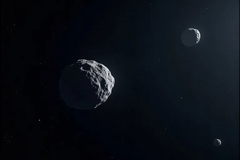 Asteroiduppdrag: läget just nu och varför det spelar roll 2 Närbild av en rymdsond i arbete nära en asteroid