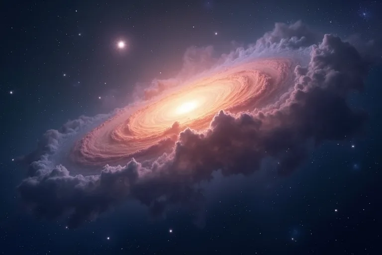 Så fungerar nebulosor på ett enkelt sätt 4 Detaljerad nebulosa med tydlig struktur i mörk rymd
