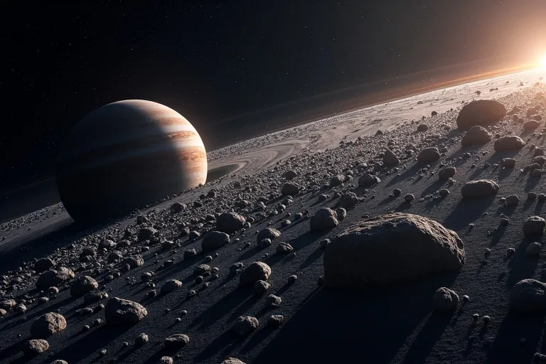 Små kroppar i asteroidbältet som visar solsystemets tidiga byggstenar