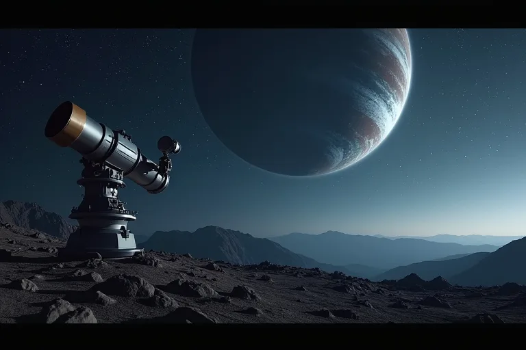 Teleskopkupol i nattljus som symboliserar fortsatt forskning om exoplaneter