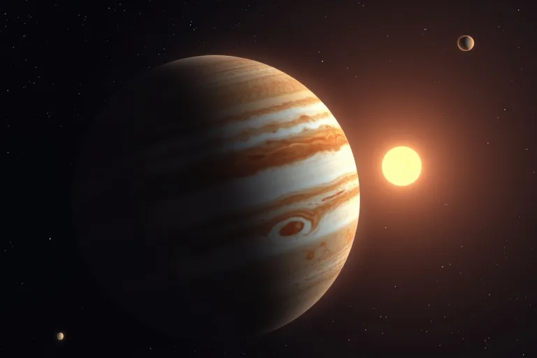 Jupiter: vanliga frågor och tydliga svar 3 Närbild av Jupiter med molnband och den stora röda fläcken